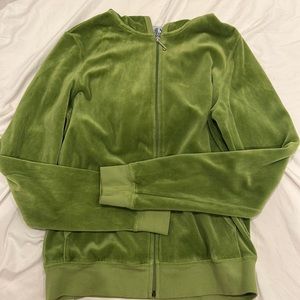 Juicy Couture pale green zip up